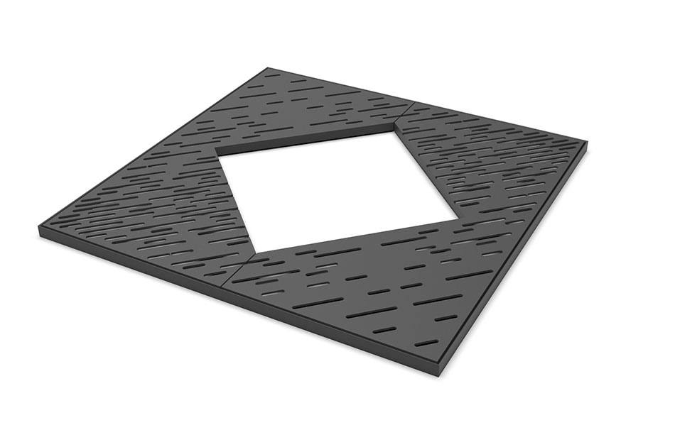 Grille pour arbre en fer
