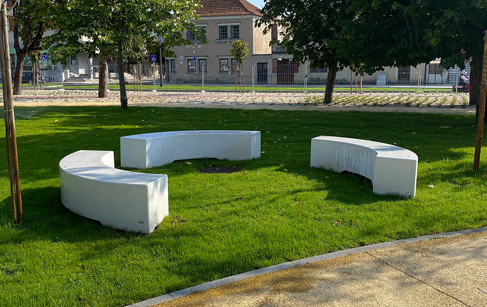 Banc Parc en béton – couleur personnalisable