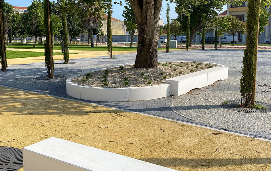 Jardinière en béton