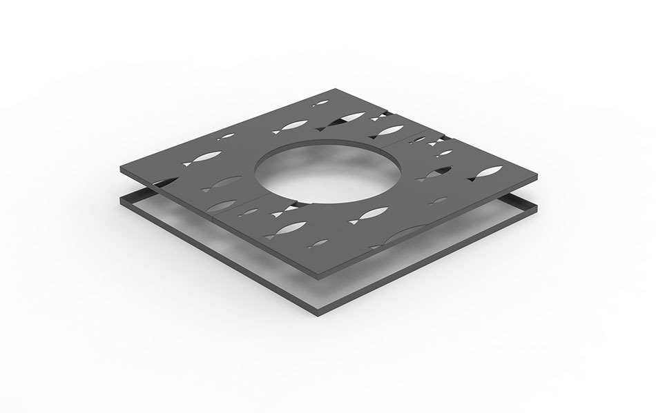 Grille pour arbre en fer
