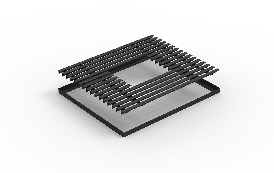 Grille pour arbre en fer