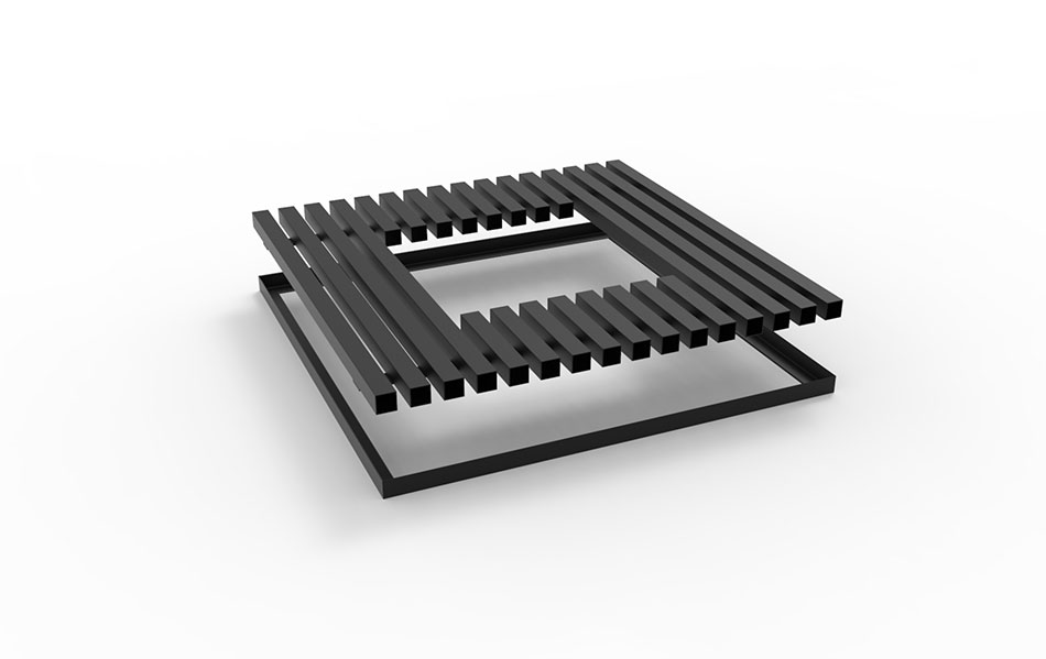 Grille pour arbre en fer