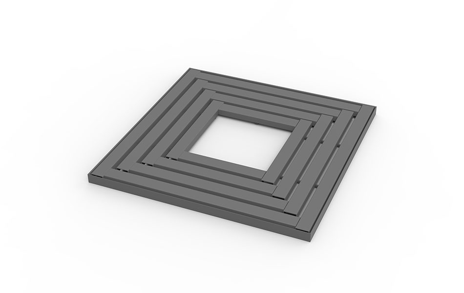 Grille pour arbre en fer